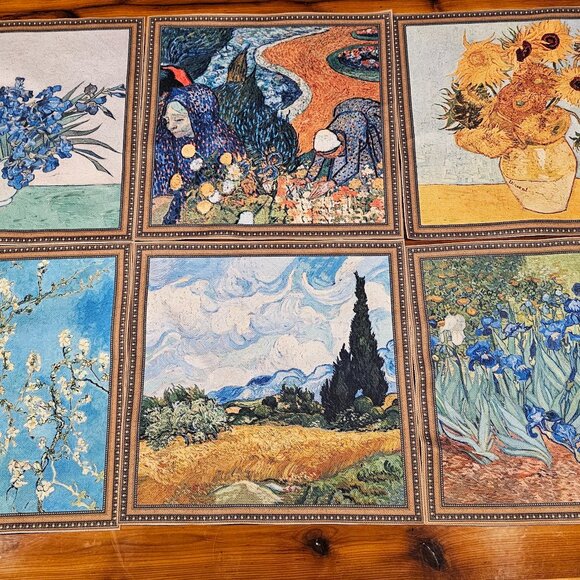 Set of 6 Vincent Van Gogh Placemats - Picture 1 of 11